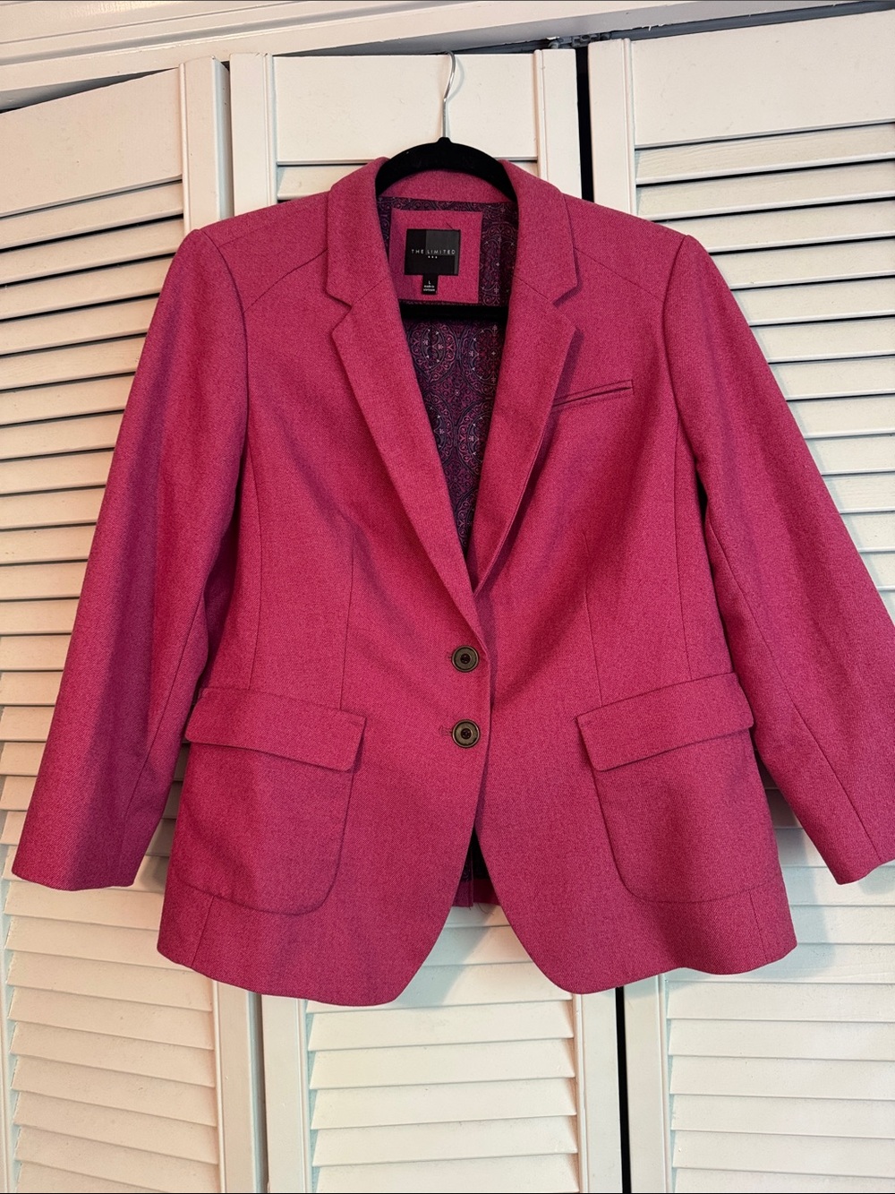 The Limited Hot Pink Tailored Blazer Jacket